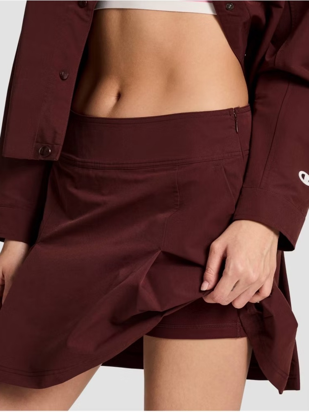 NEW Champion Match Skort - BURGUNDY - Tennis Athletic Stretch -